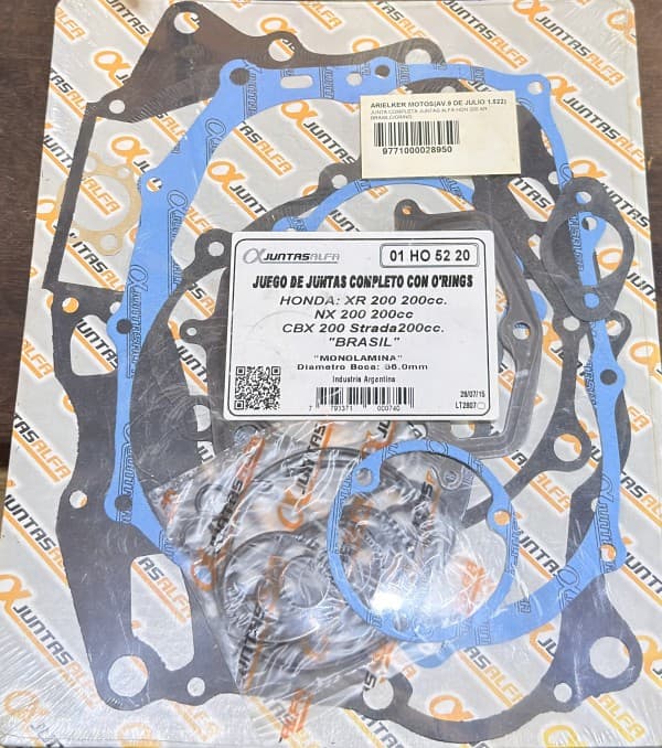 JUNTA  MOTOR HONDA XR 200  BRASIL ALFA