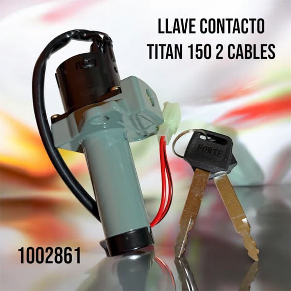 LLAVE CONTACTO HONDA TITAN150 2 CABLES FORTE