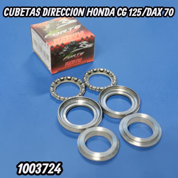 CUBETAS DIRECCION HONDA CG 125/DAX 70 FORTE JGO