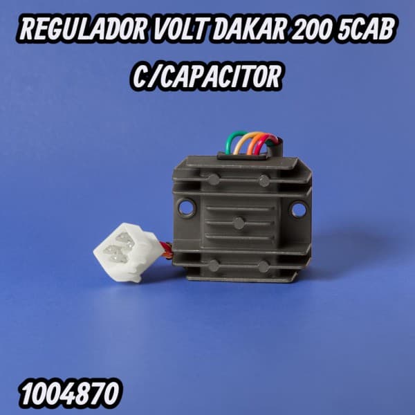REGULADOR VOLT SMASH/DAKAR 200 4CAB C/CAPACITOR