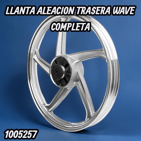 LLANTA ALEACION TRASERA WAVE COMPLETA FORTE