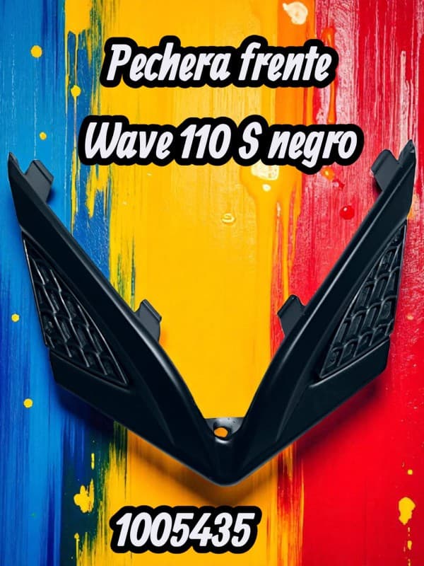 PECHERA FRENTE  WAVE 110S NEGRO FORTE