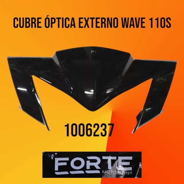 CUBRE OPTICA EXTERNO WAVE 110S NEGRO FORTE