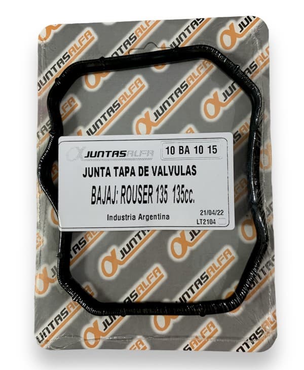 JUNTA TAPA VALVULA ROUSER 135 C/U ALFA