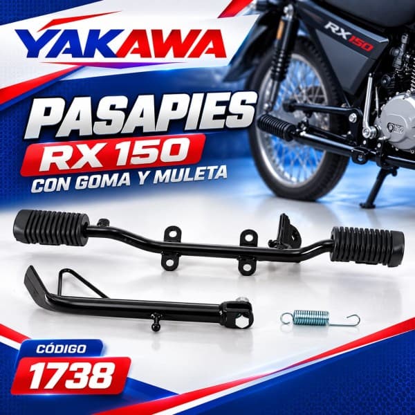 POSAPIES RX 150 CON GOMAS Y MULETA YAKAWA