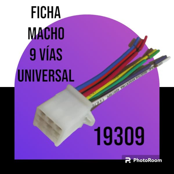FICHA 9V MACHO UNIVERSAL