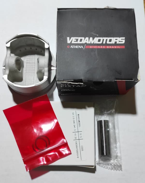 PISTON KIT CG 190 0.25 - VEDA MOTORS