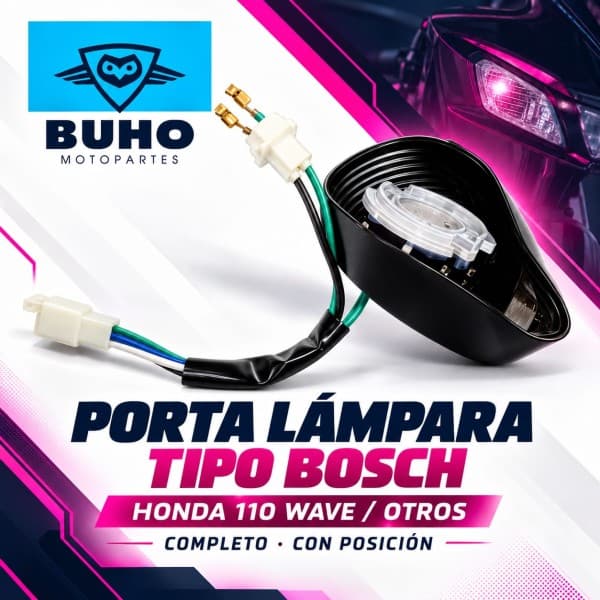 Portalampara Tipo Bosch COMPLETO BUHO OHM