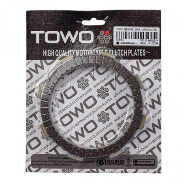 DISCO DE EMBRAGUE MOTOMEL SKUA 150 (6PCS TOWO