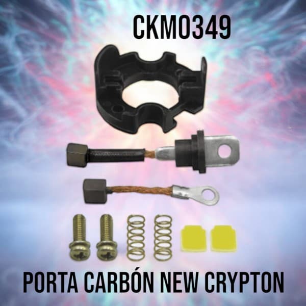 PLAQUETA PORTA CARBON NEW CRYPTON - CKM