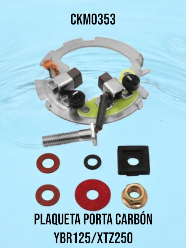 PLAQUETA PORTA CARBON YBR/XTZ 250 - CKM