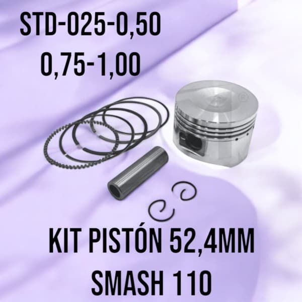 PISTON KIT 52,4MM SMASH 110 - 0,75 CKM