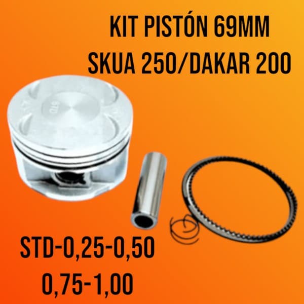 PISTON KIT 69MM SKUA 250/Dk 200  0,50 - CKM