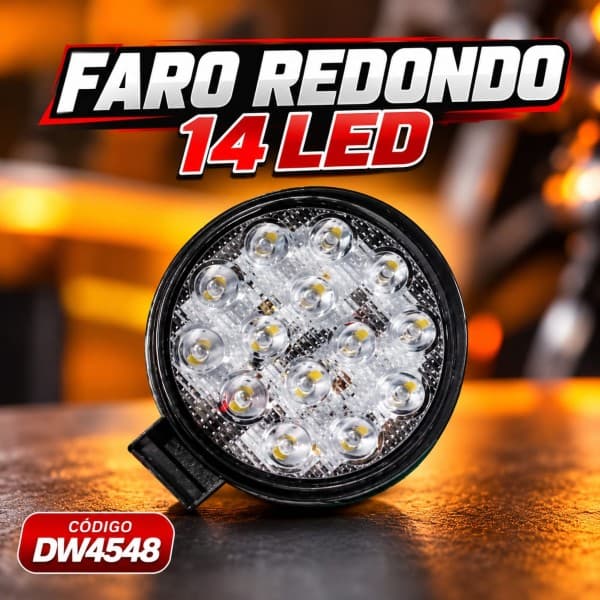 FARO REDONDO 14 LED 42W 12/24 AMIKO
