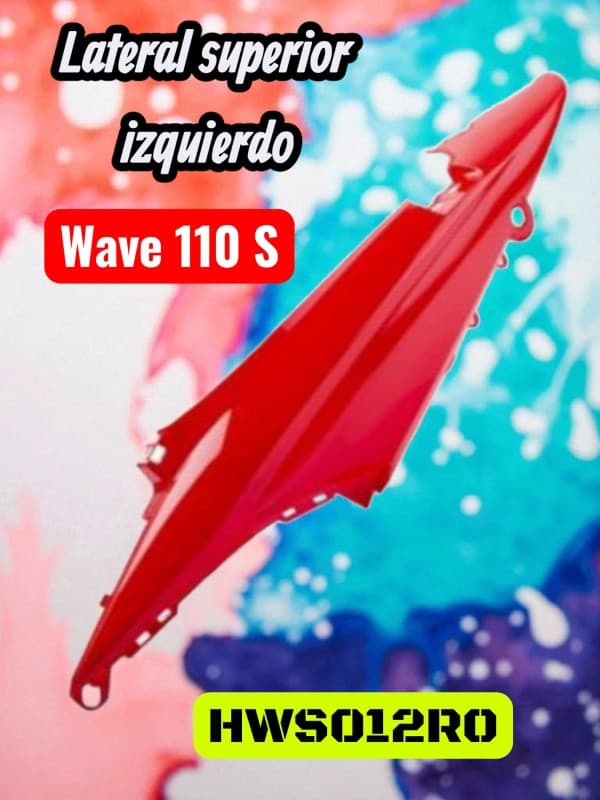 LATERAL SUPERIOR IZQUIERDO ROJO HD WAVE 110 S NITRO