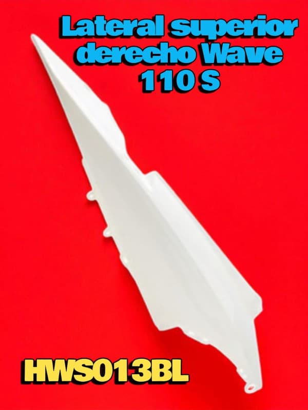 LATERAL SUPERIOR DERECHO BLANCO HD WAVE 110 S NITRO