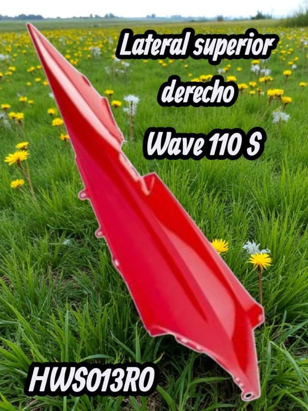 LATERAL SUPERIOR DERECHO ROJO HD WAVE 110 S NITRO
