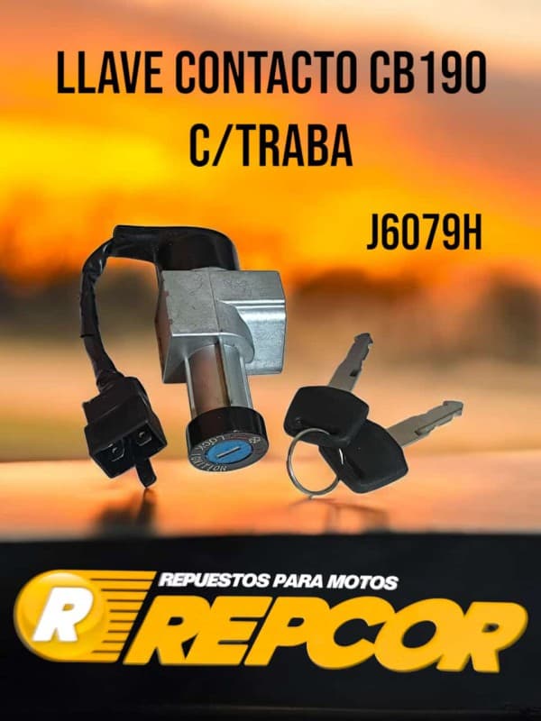 LLAVE CONTACTO HONDA CB 190 C/ TRABA (REPCOR)