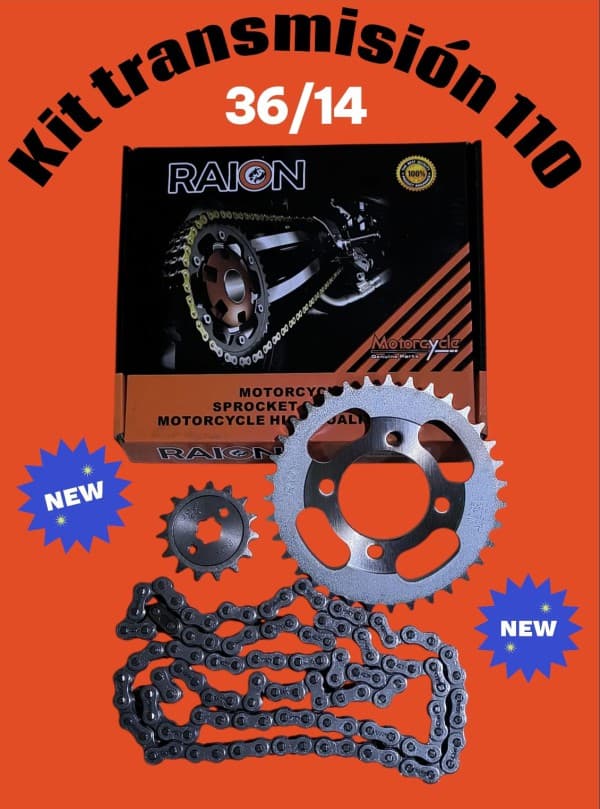 KIT TRAS SMASH 36/14 + 428 X 110 RAION