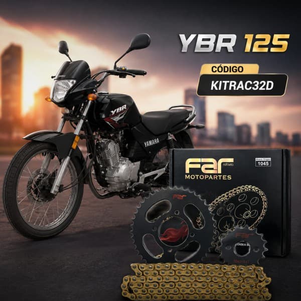 CORONA PIÑ CAD DORADA YBR 125 43-14 FAR