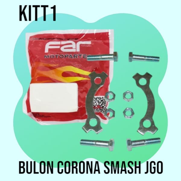 BULONES CORONA SMASH X 4 PCS C/TUERCAS  FAR