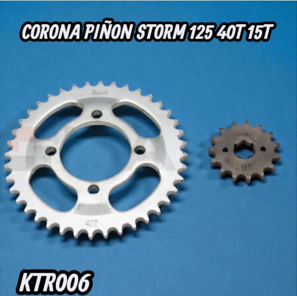CORONA PIÑON STORM 125 40T 15T HADA