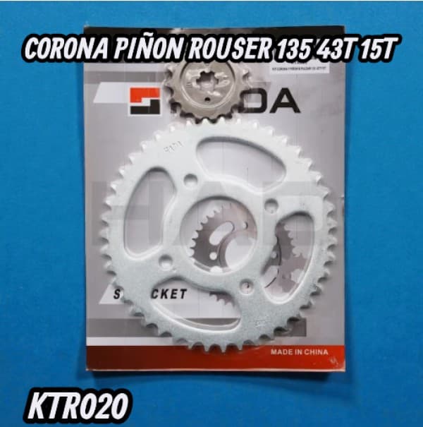 CORONA PIÑON ROUSER 135 43T 15T HADA