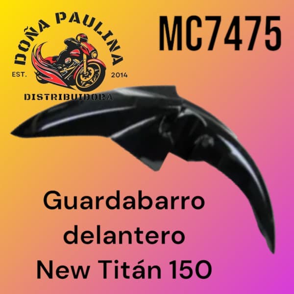 GUARDABARRO NEW TITAN 150 NEGRO PROTORK