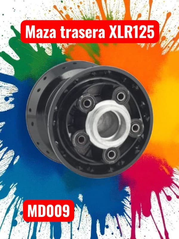 MAZA TRASERA HD XLR125 BLACK C/ PARTES NITRO