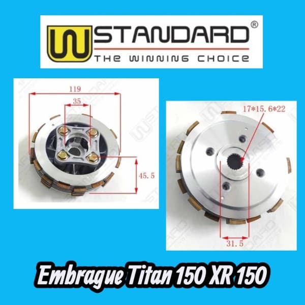 Embrague interior con discos TITAN 150 -XR150L W STD