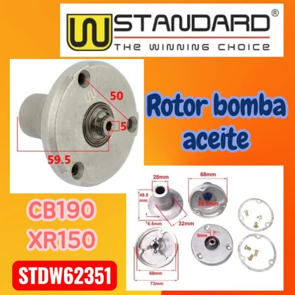 Rotor bomba aceite Honda CB190R-XR150L W STD