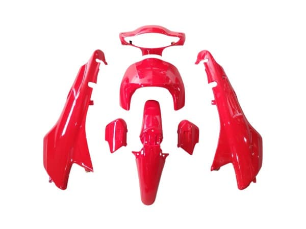 KIT PLASTICOS  SMASH 110 / BLITZ / TRIP - ROJO 7 PZAS JRS