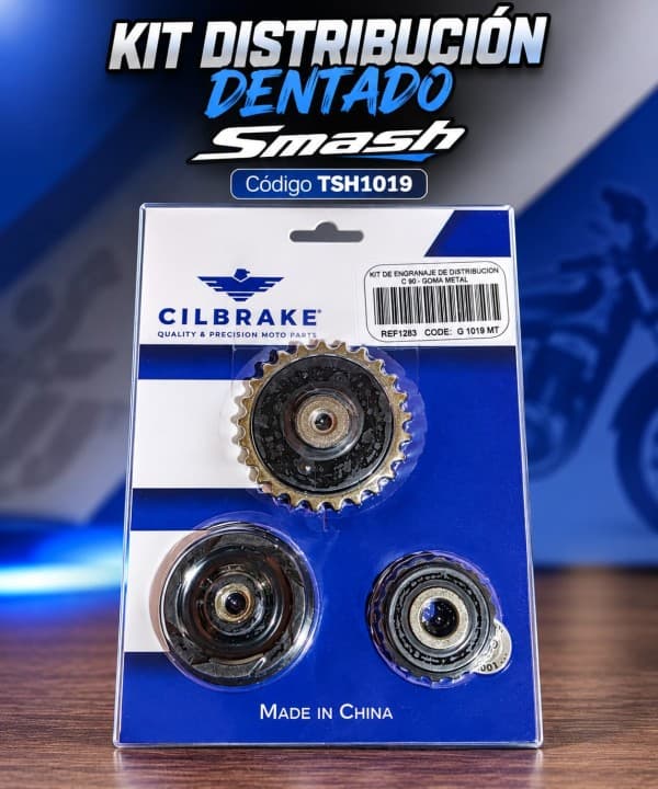 KIT DISTRIBUCION SMASH DENTADO  GOMA METAL TSH