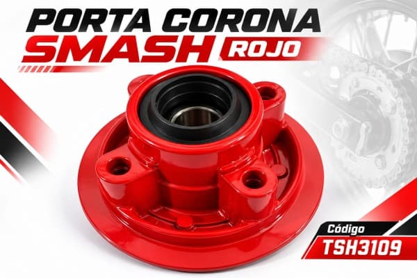 PORTA CORONA SMASH 110 ROJO TSH