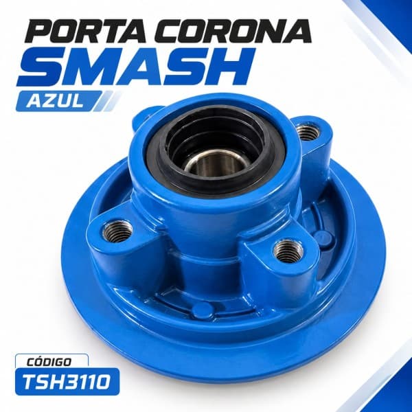 PORTA CORONA SMASH 110 AZUL TSH