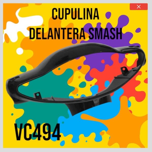 CUBRE OPTICA SMASH NEGRO-PLASTICA VC