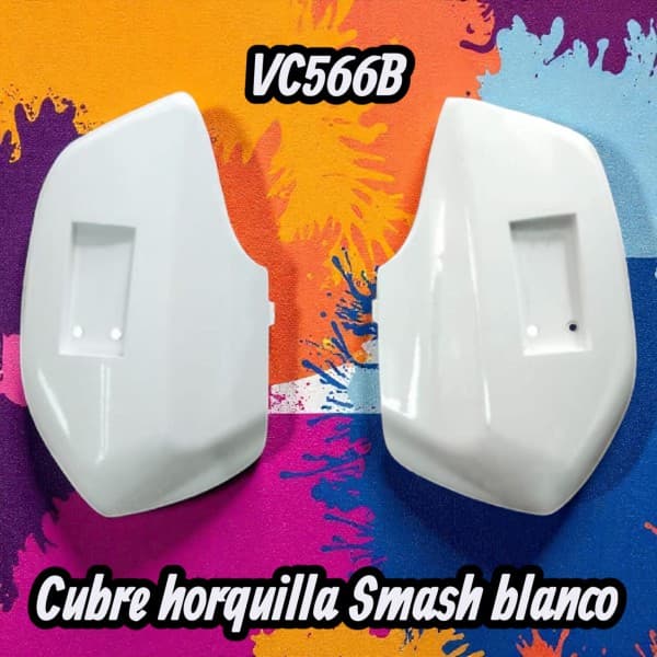 CUBRE HORQUILLA (2) SMASH PBLANCO PLASTICA VC