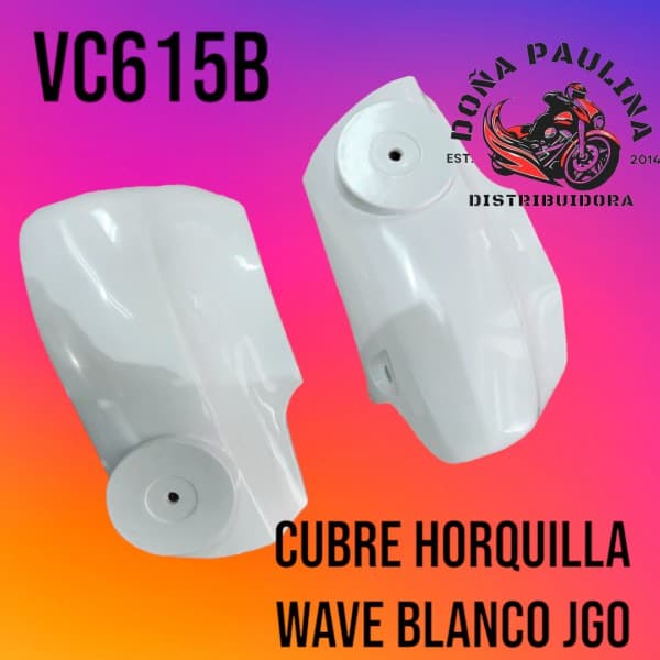 CUBRE HORQUILLA WAVE BLANCO JGO