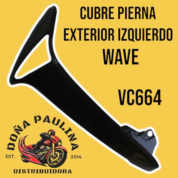 CUBRE PIERNA EXT WAVE IZQUI NEGRO VC