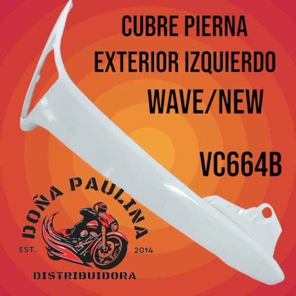 CUBRE PIERNA WAVE EXTER IZQ BLANCA VC