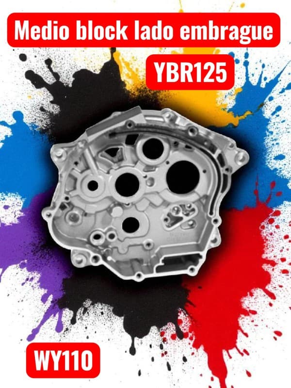MEDIO BLOCK LADO EMBRAGUE YH YBR125 NITRO