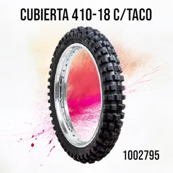 CUBIERTA 18-410 C/TACO 4PR TT KINGSTONE