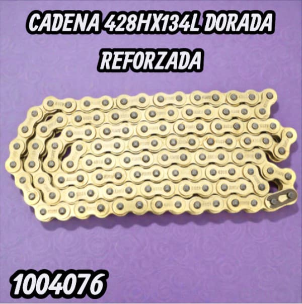 CADENA 428HX134L DORADA REFORZADA FORTE
