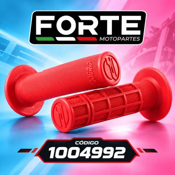 PUÑOS GOMA ROJO TIPO CROSS FORTE