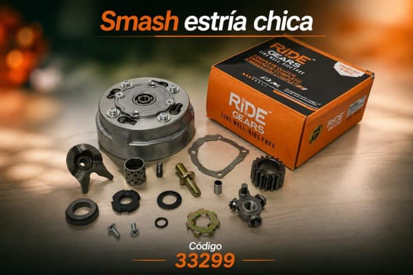 EMBRAGUE SMASH 110 E CHICA C/ ACCESORIOS RIDE GEARS