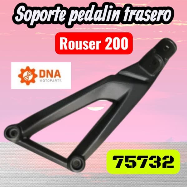 SOPORTE PEDALIN TRASERO IZQ. ROUSER 200