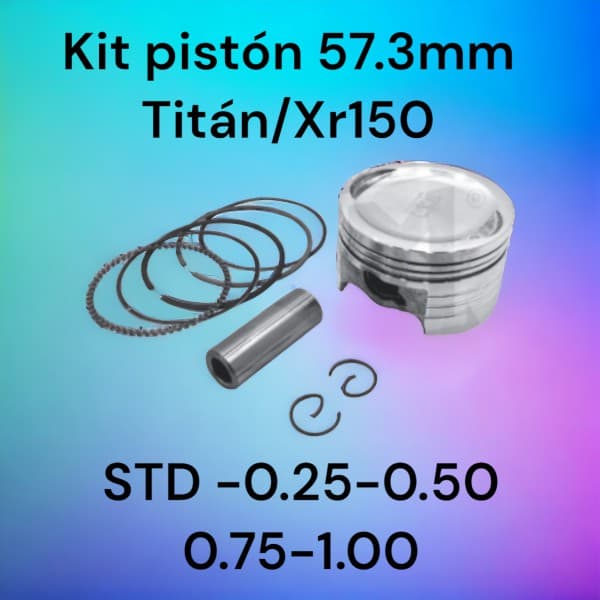 PISTON KIT 57,3MM TITAN/XR 150 - 0,25 CKM