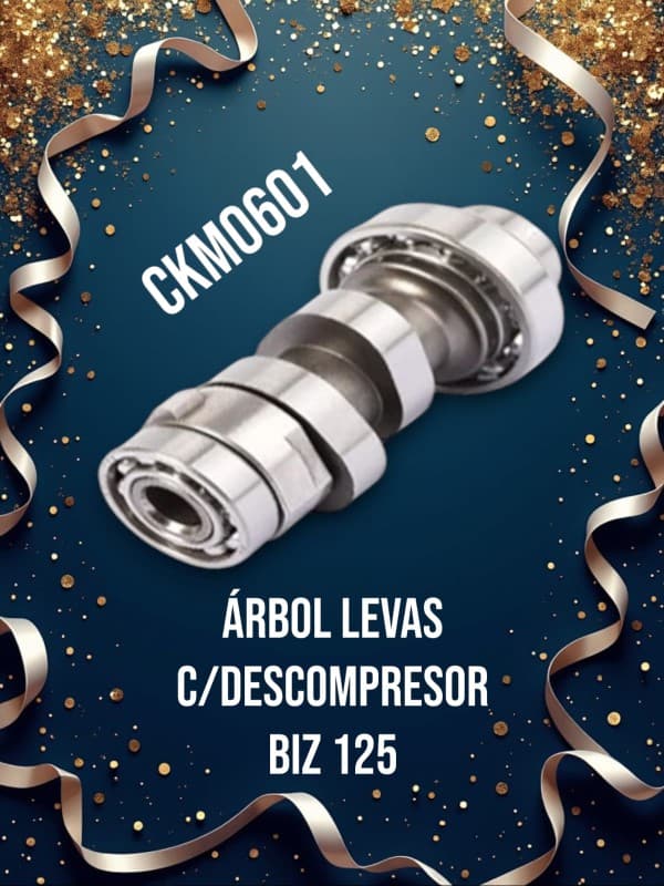 ARBOL LEVAS BIZ 125 C/DESCOMPRESOR - CKM