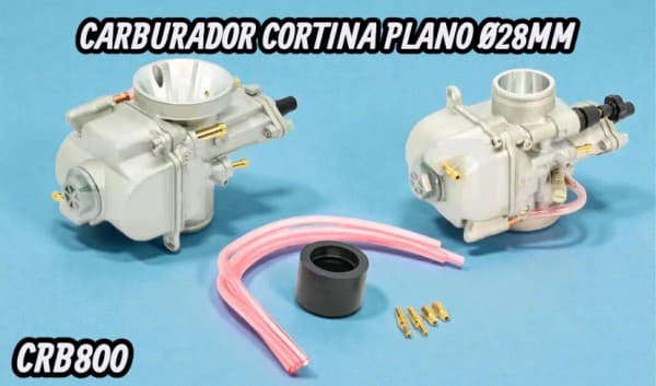 CARBURADOR CORTINA PLANO Ø28MM HADA