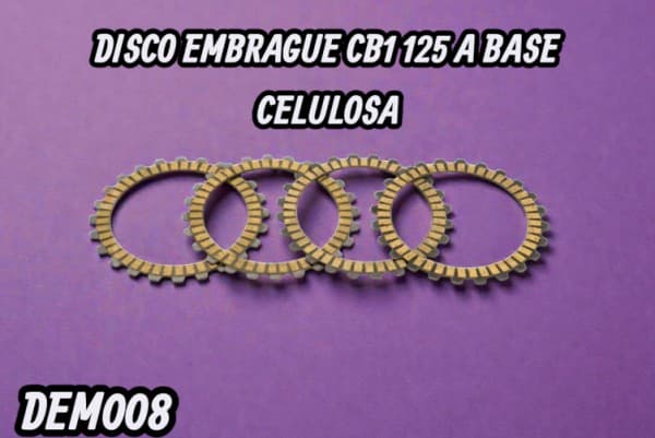 DISCO EMBRAGUE CB1 125 A BASE CELULOSA HADA